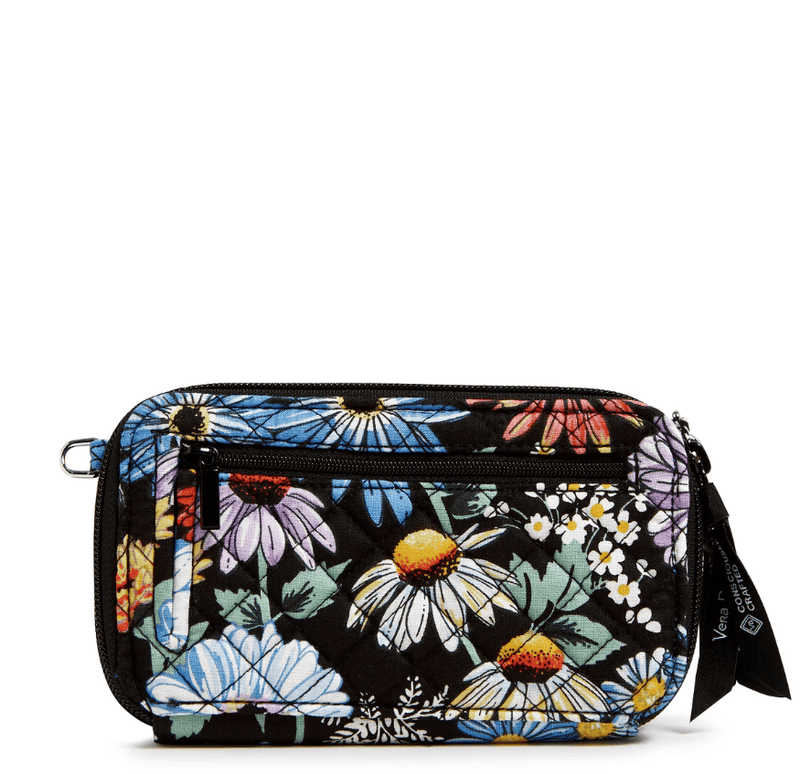 RFID All in One Crossbody Bag - Daisies