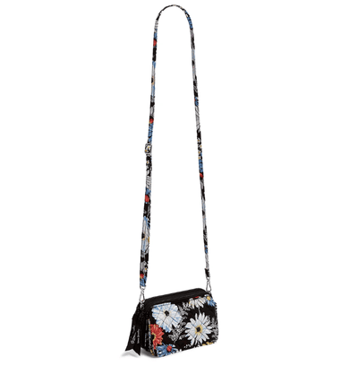 RFID All in One Crossbody Bag - Daisies