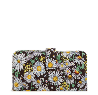 RFID Finley Wallet -  Daisies White