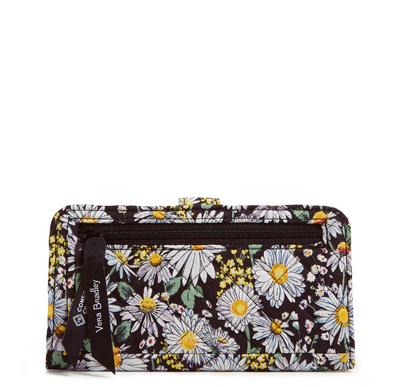 RFID Finley Wallet -  Daisies White