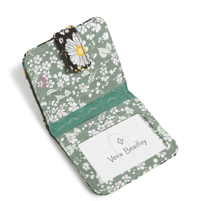 RFID Finley Small Wallet - Daisies White