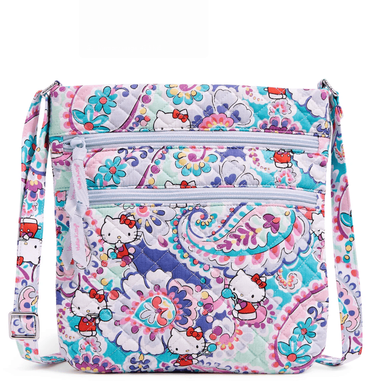 Hello Kitty® Triple Zip Hipster Crossbody Bag - Hello Kitty Paisley