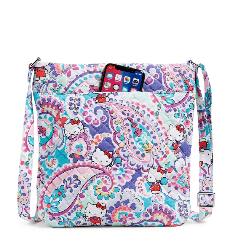 Hello Kitty® Triple Zip Hipster Crossbody Bag - Hello Kitty Paisley