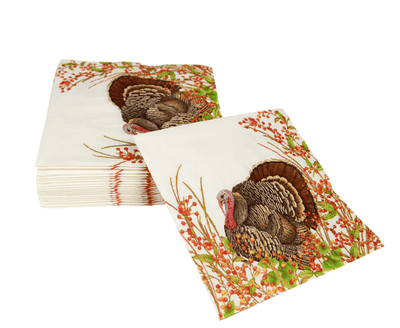 Turkey And Berries Cocktail Napkins