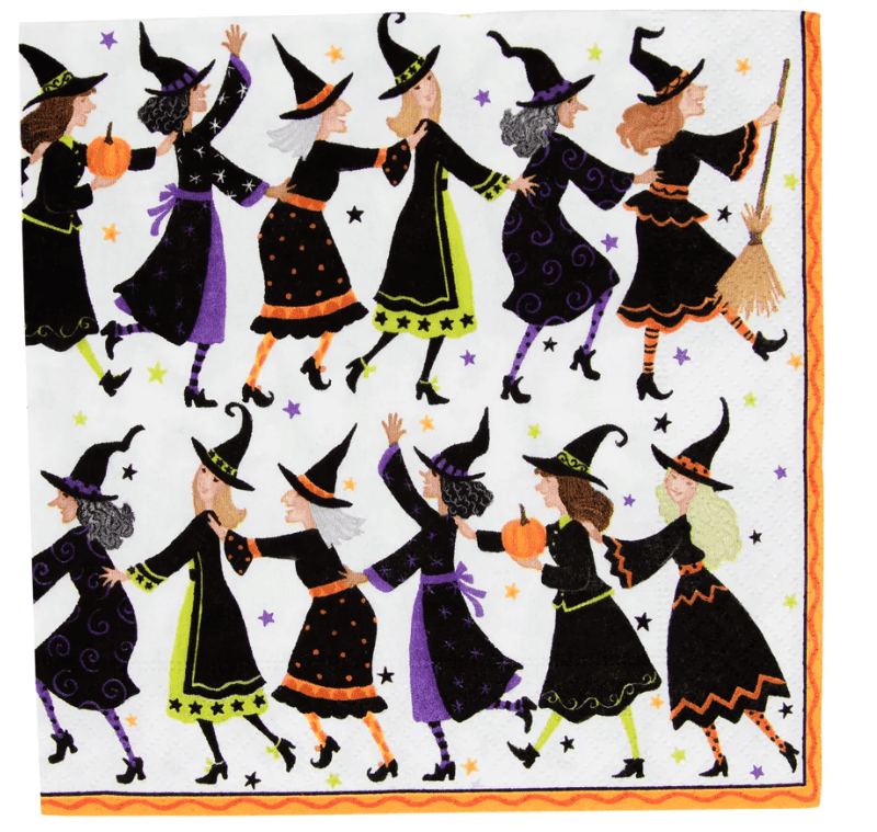 Witches Conga Line Luncheon Napkins