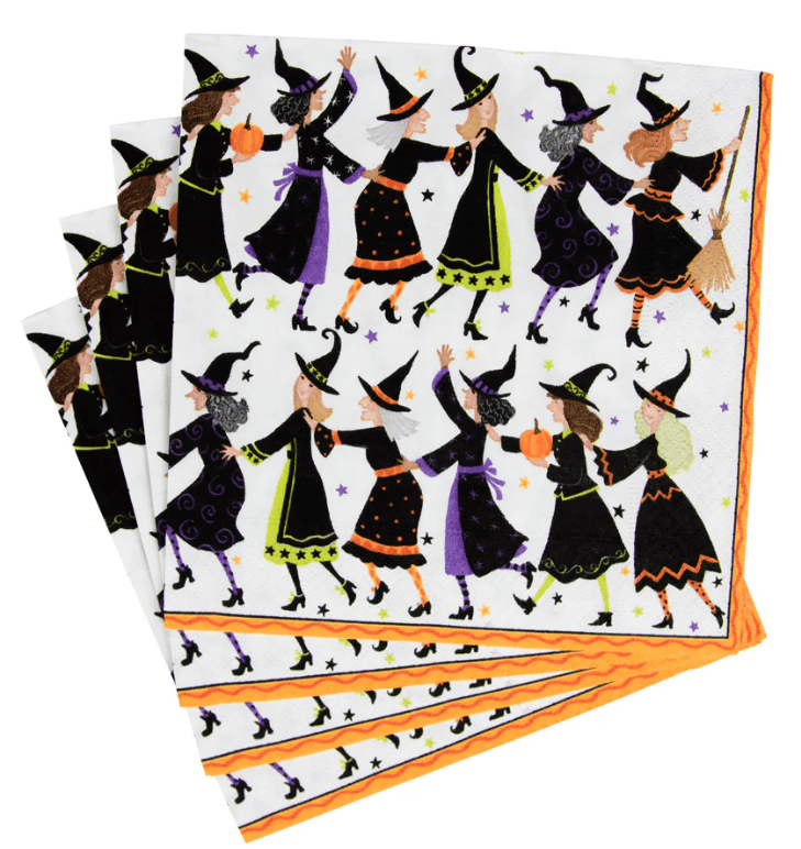 Witches Conga Line Luncheon Napkins