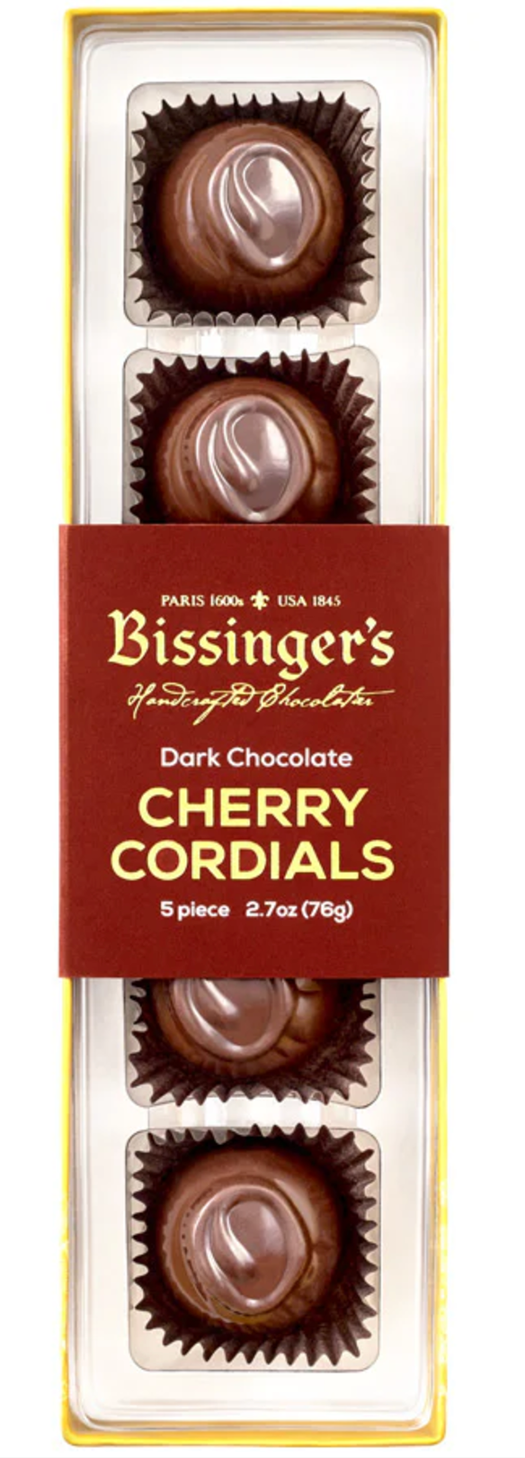 Dark Chocolate Cherry Cordials Flight - 5 Pc