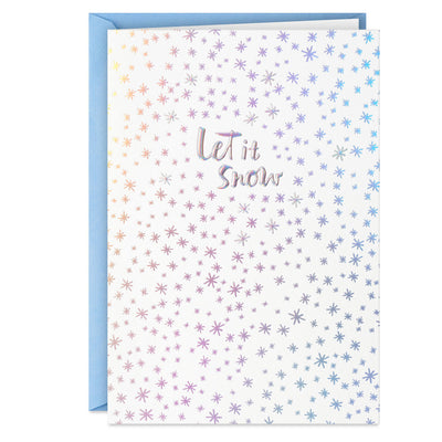 Silver Stars on White Boxed Christmas Cards, Pack of 16