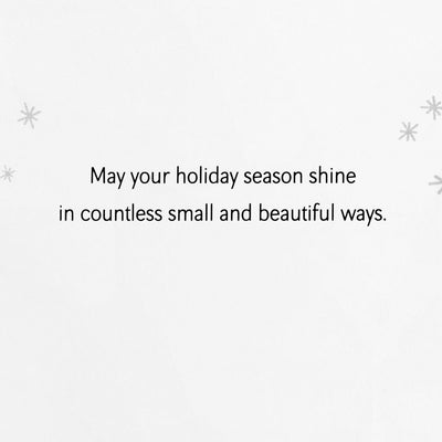 Silver Stars on White Boxed Christmas Cards, Pack of 16