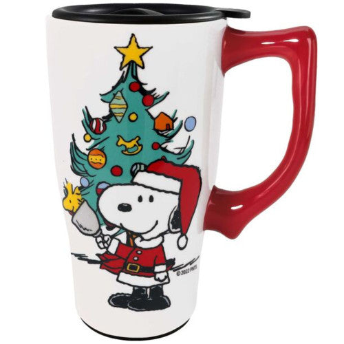 Christmas Snoopy Travel Ceramic Mug