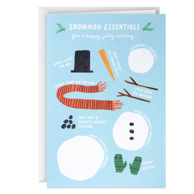 Snowman Essentials Boxed Christmas Cards, Pack of 16