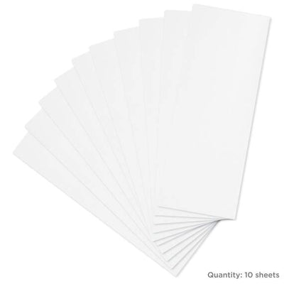 Solid White Tissue Paper, 6 sheets