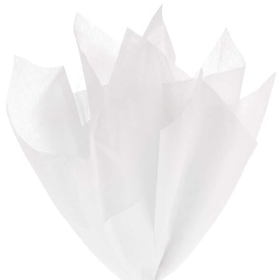 Solid White Tissue Paper, 6 sheets