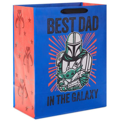 Star Wars: The Mandalorian™ Best Dad in the Galaxy Large Father's Day Gift Bag 13"