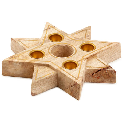 Star-Shaped Advent Wreath Candle Holder