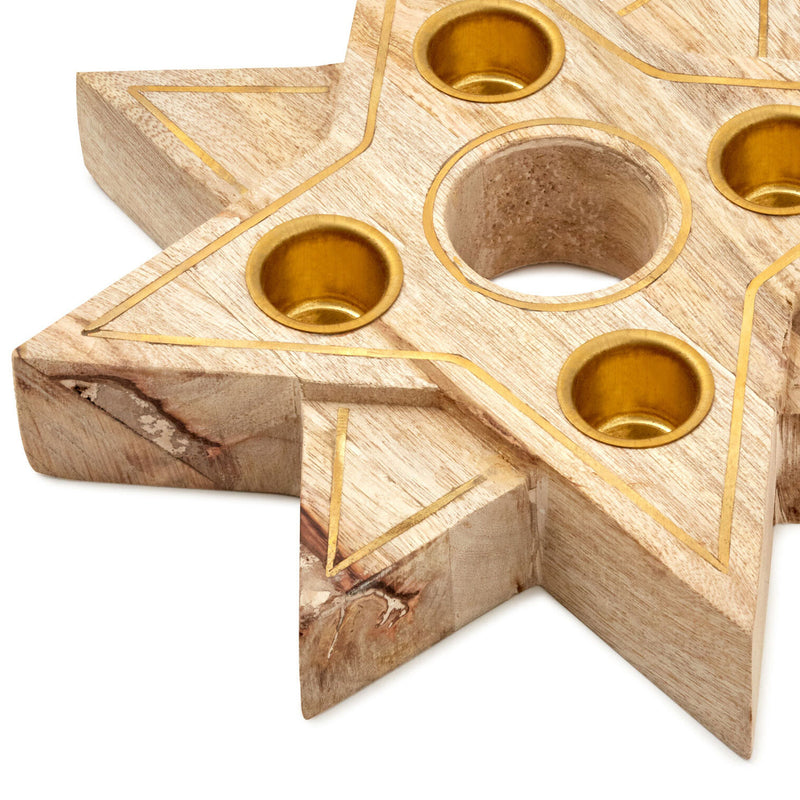 Star-Shaped Advent Wreath Candle Holder