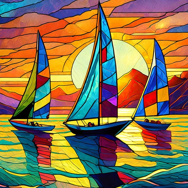 Sunset Sailing 500 pc