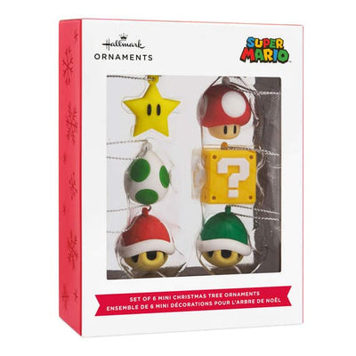 Mini Nintendo Super Mario™ Shatterproof Ornaments, Set of 6