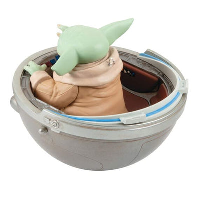 Star Wars: The Mandalorian™ Grogu™ in Hovering Pram Ornament With Light, Sound and Motion