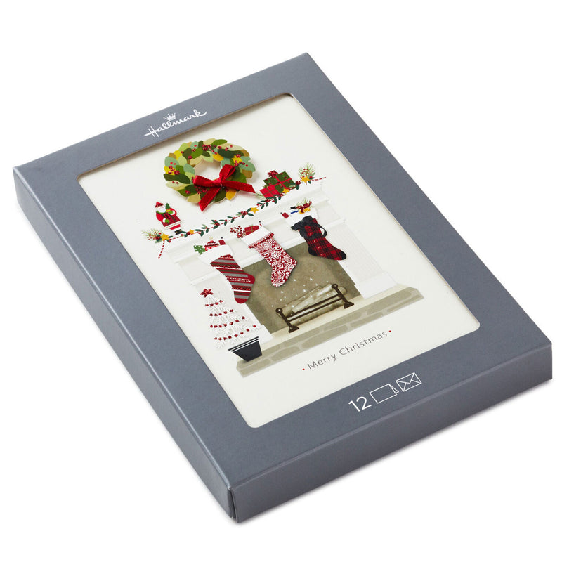 The Stockings Were Hung Boxed Christmas Cards, Pack of 12