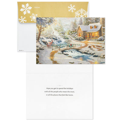 Thomas Kinkade Places Like Home Boxed Christmas Cards, Pack of 16