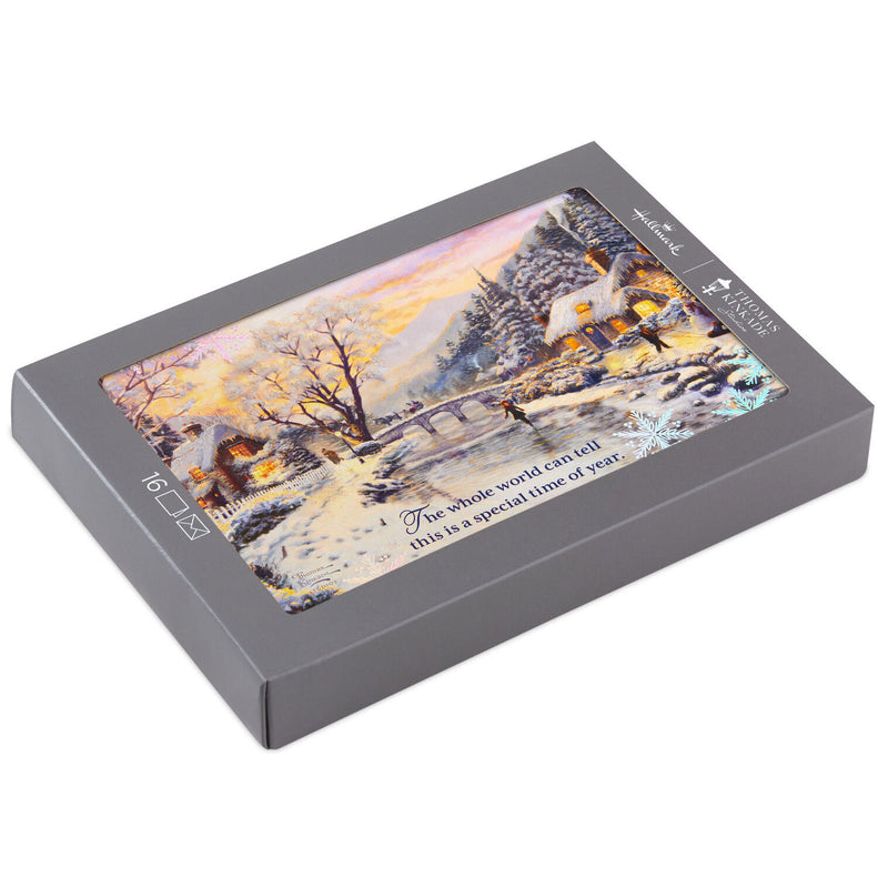 Thomas Kinkade Winter Evening Boxed Christmas Cards, Pack of 16