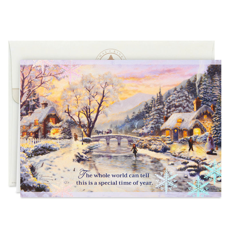 Thomas Kinkade Winter Evening Boxed Christmas Cards, Pack of 16