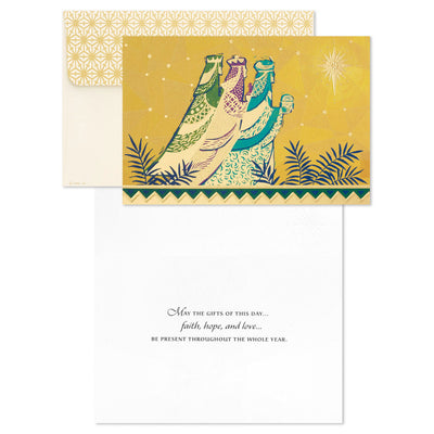 Three Wise Men Bearing Gifts Boxed Christmas Cards, Pack of 16