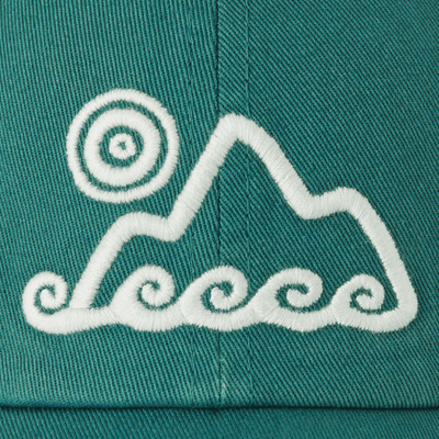 Waves with Sun Chill Cap - Spruce Green