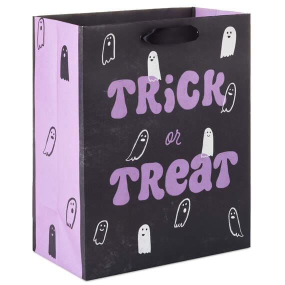 Trick or Treat Ghosts Medium Halloween Gift Bag 9.6"