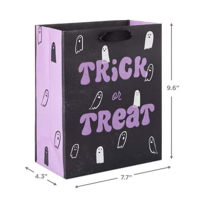 Trick or Treat Ghosts Medium Halloween Gift Bag 9.6"