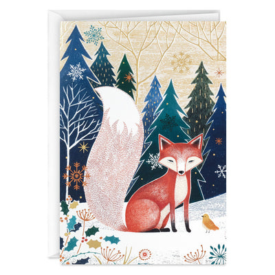 UNICEF Fox in Forest Boxed Holiday Cards, Pack of 12