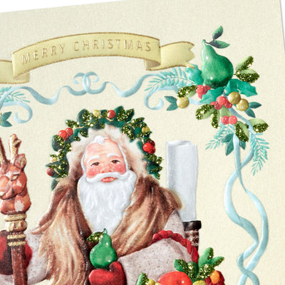 Victorian Father Christmas Boxed Christmas Cards, Pack of 16