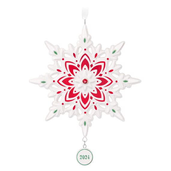 Snowflake 2024 Porcelain Ornament