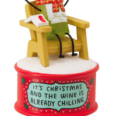 Wine Is Chilling Ornament