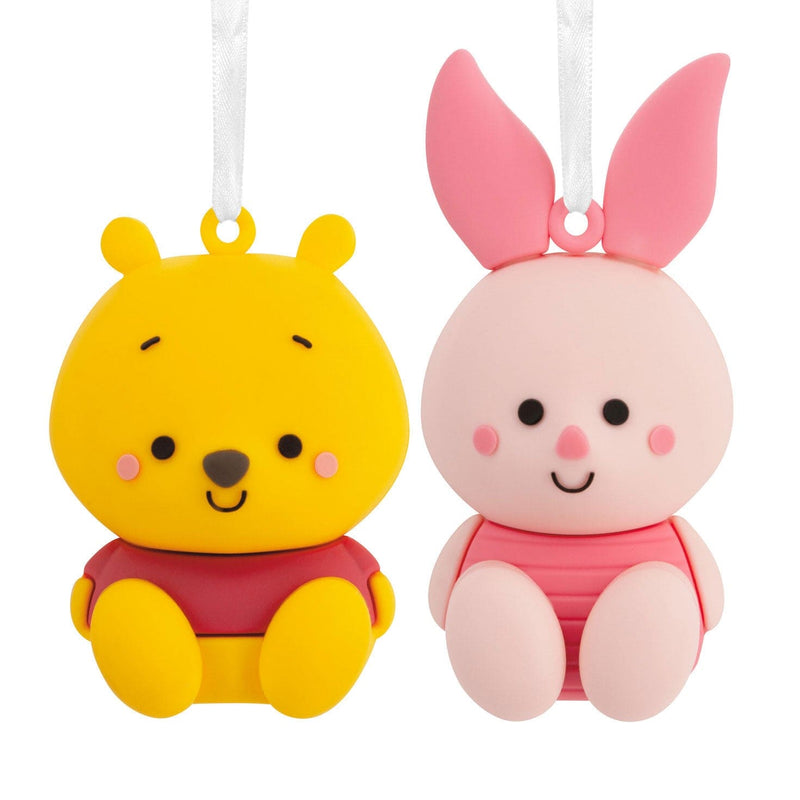 Disney Winnie the Pooh and Piglet Ornaments, Set of 2