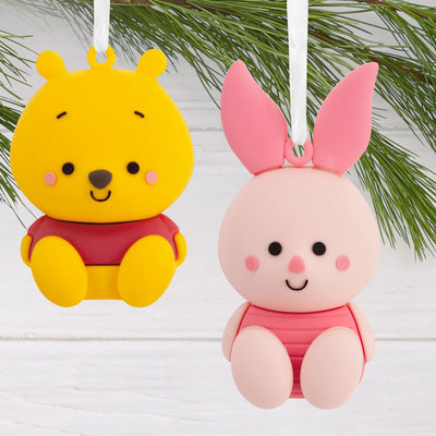 Disney Winnie the Pooh and Piglet Ornaments, Set of 2