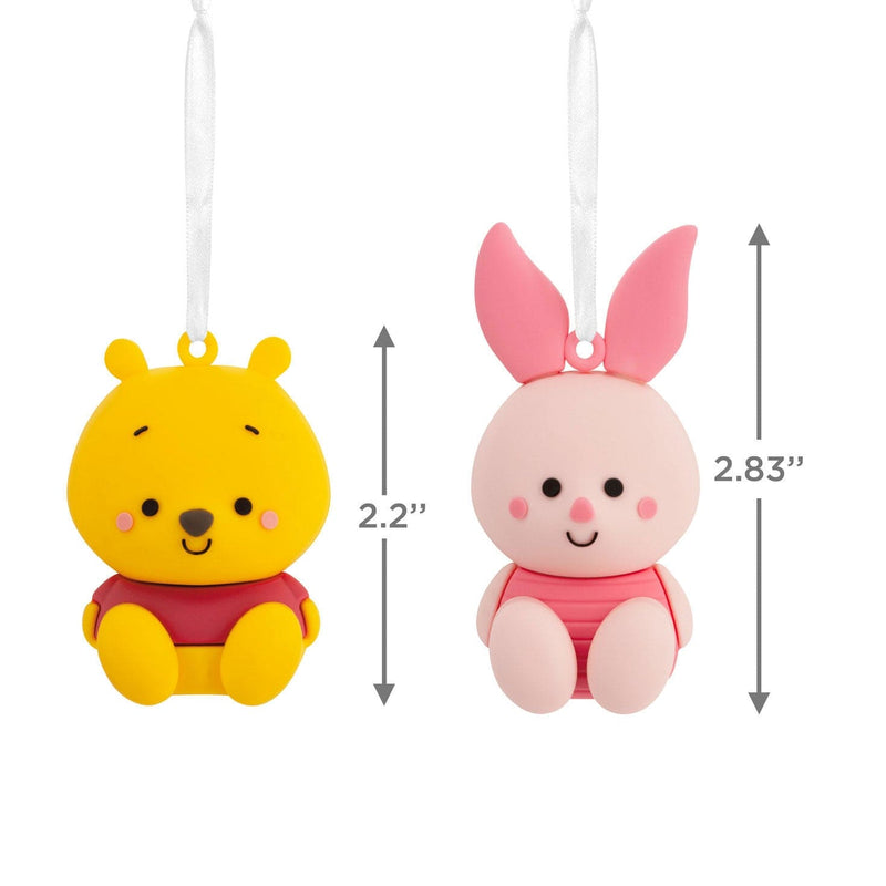 Disney Winnie the Pooh and Piglet Ornaments, Set of 2