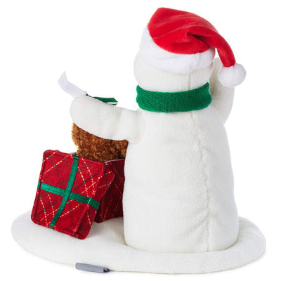 Wrapped in Joy Singing Snowman Plush With Motion, 10"