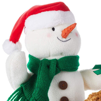 Wrapped in Joy Singing Snowman Plush With Motion, 10"