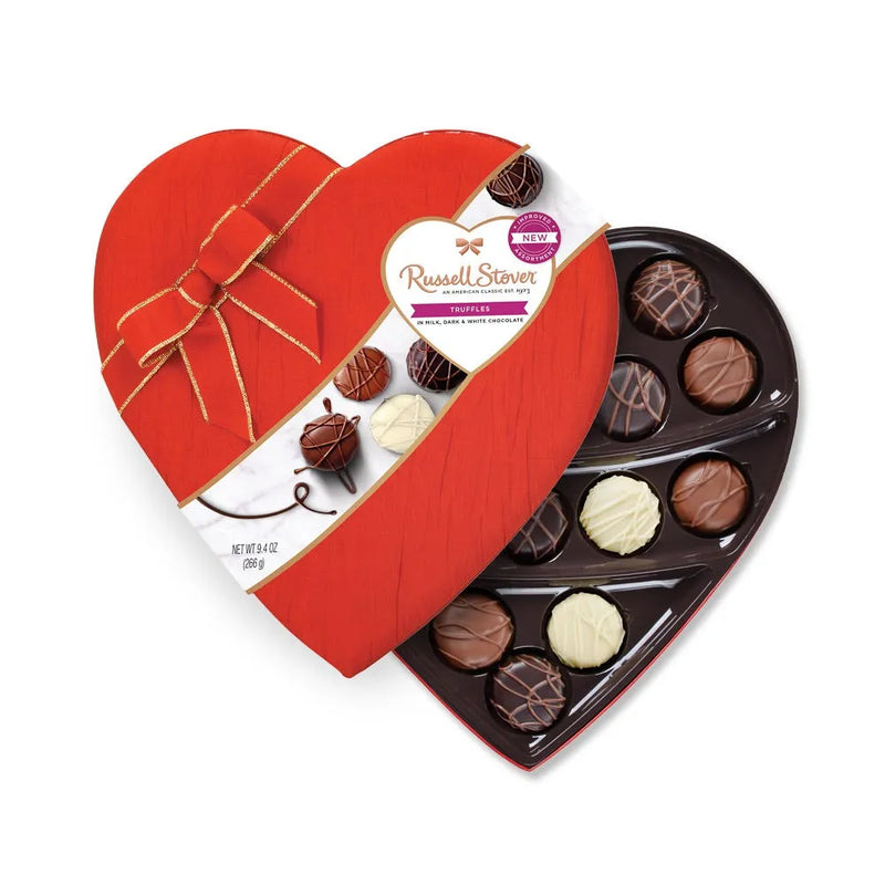 Assorted Chocolates Romantic Heart, 10 oz.