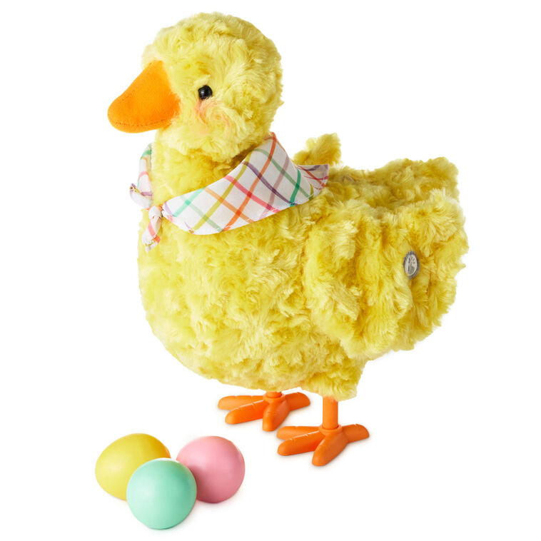 Egg-Laying Duck Plush With Sound and Motion, 11"