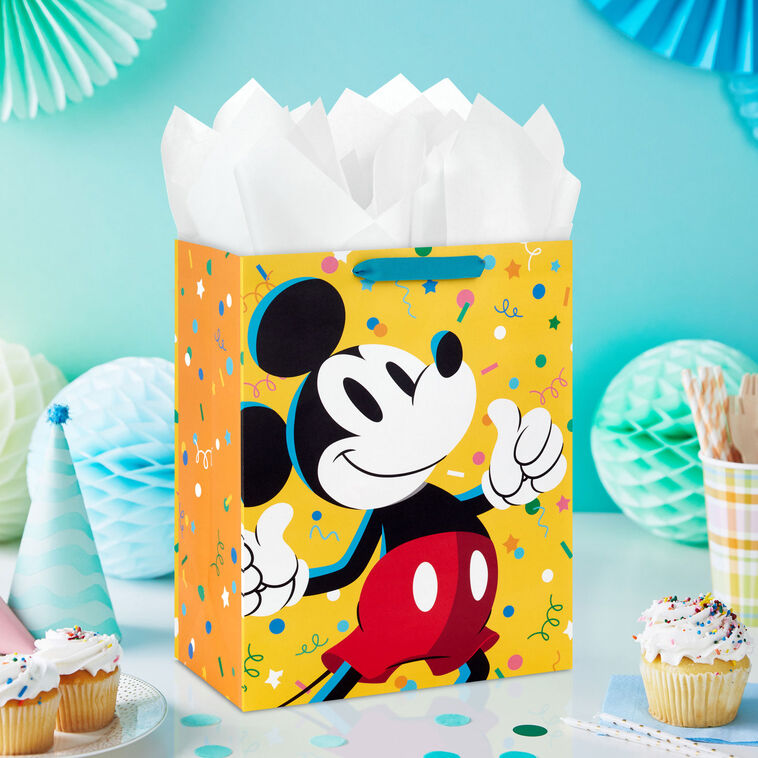 13" Disney Mickey Mouse Thumbs Up Large Gift Bag