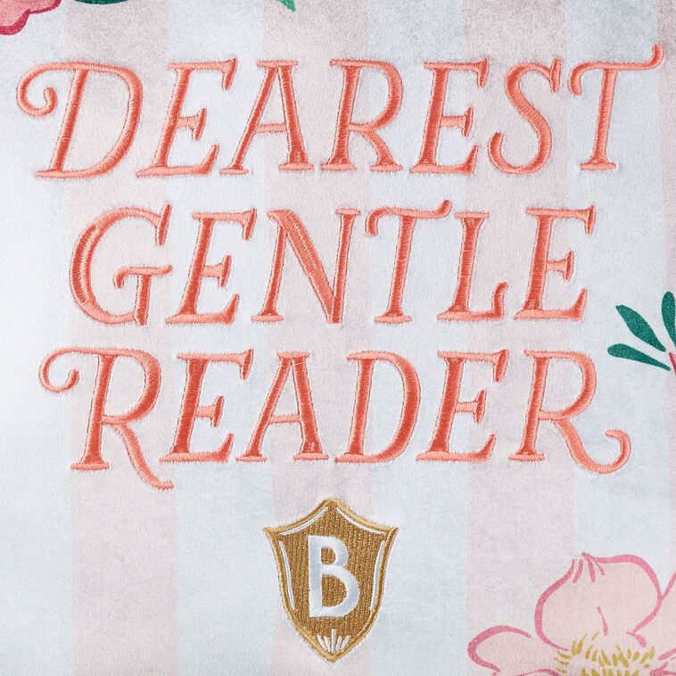 Bridgerton Dearest Gentle Reader Throw Pillow, 18x18