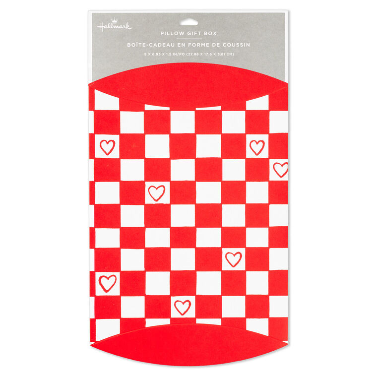 Red and White Check Extra-Large Valentine&