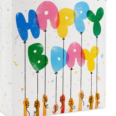 13" Playful Balloons Large Birthday Gift Bag