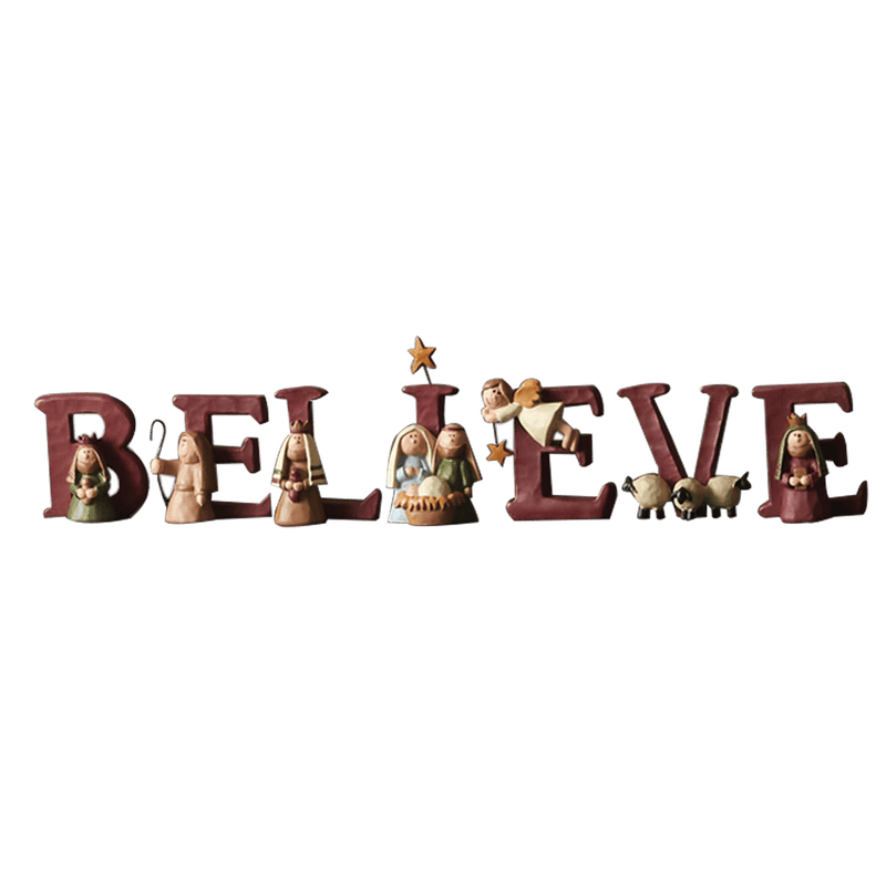 Believe Nativity Set