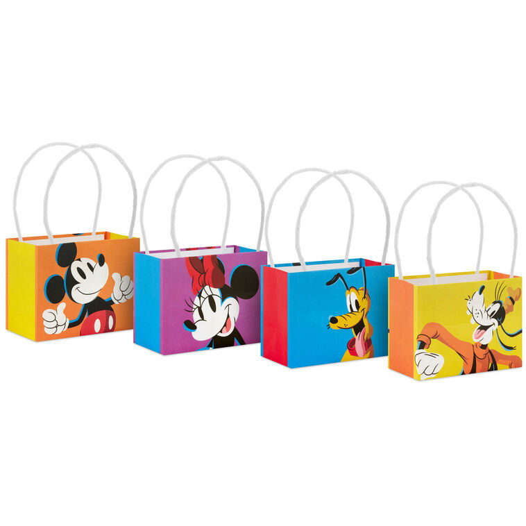 4" Disney Mickey Mouse and Friends Mini Horizontal Gift Bag Bundle