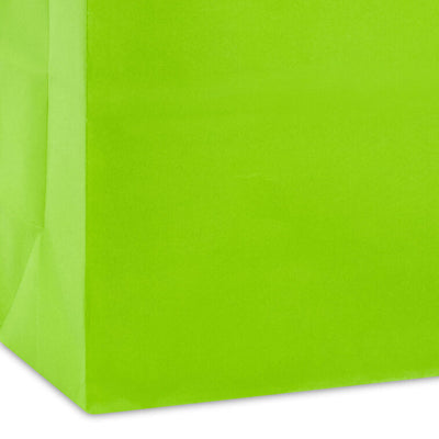 10.4" Lime Green Large Square Gift Bag