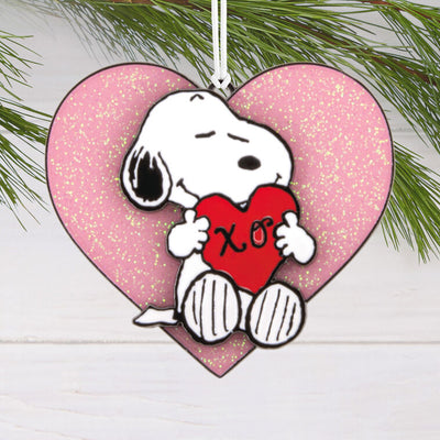 Peanuts® Snoopy With Heart Moving Metal Hallmark Ornament